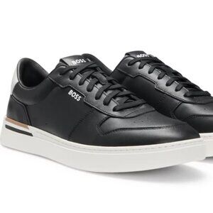 BOSS Logo-Detail Leather Trainers – Excellent Condition